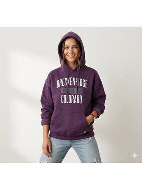 Outfitters Trading Co. Breckenridge Colorado Pullover Hoodie Purple Size XXL